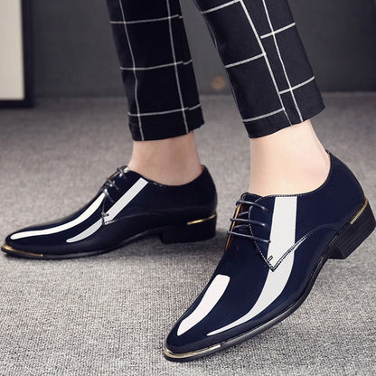Chaussure Homme en Cuir Verni