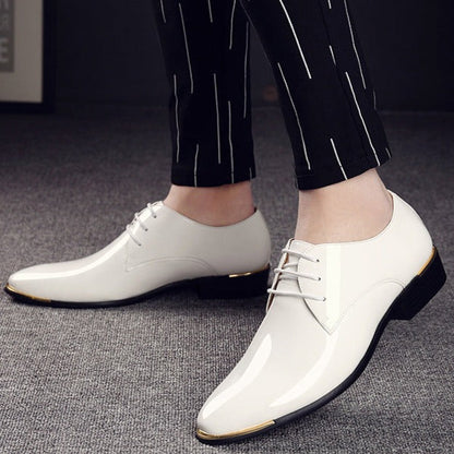 Chaussure Homme en Cuir Verni