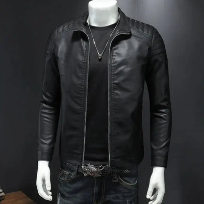 Veste en Cuir pour Homme Motard Bellvian - BL126